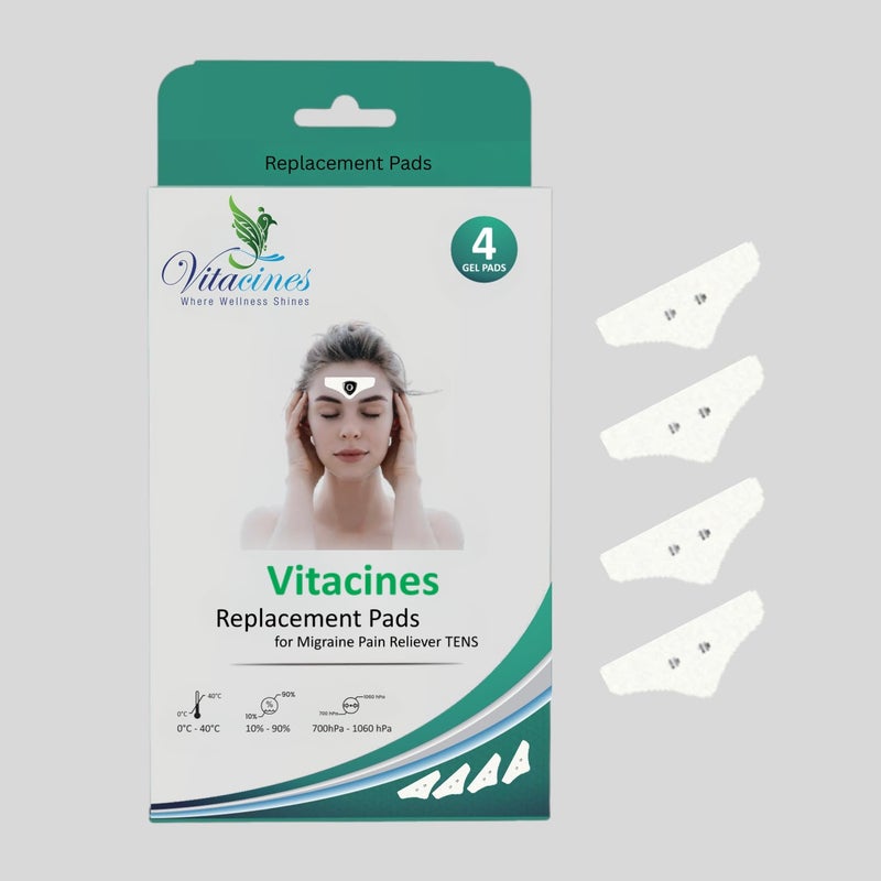 Replacements Pads for Migraine Pain Relief TENS machines â€“ Effective & Reusable Therapy, compatible with LloydsPharmacy Migraine TENS machines.